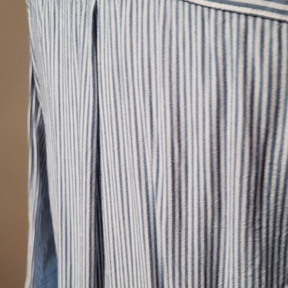 Treasure & Bond Blue White Blouse Sz X-Small - Picture 7 of 8